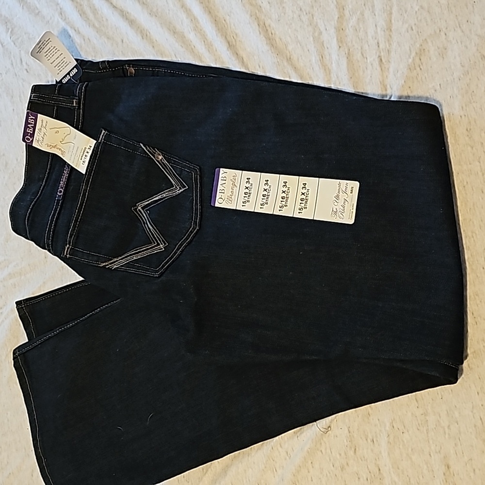 Wrangler Q-Baby Boot Cut Ultimate Riding Jeans Womens 15/16 x 34